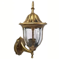 Line.F 9028 E27 золотий 1654_2485. Настінний вуличний світильник