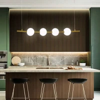 Line.F 910B 15Вт 3000–4500–6000K латунний 3737_7076. Люстра видовжена