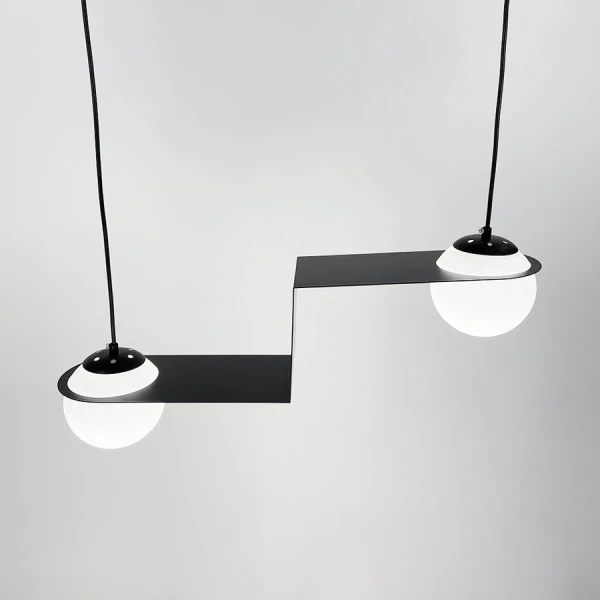 Сучасна люстра Line.F 921 E27 чорний 3941_7304 - Фото 3