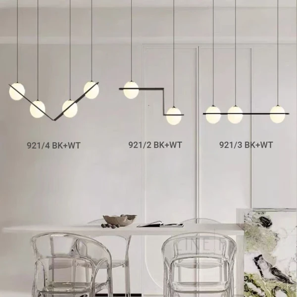 Сучасна люстра Line.F 921 E27 чорний 3941_7304 - Фото 2