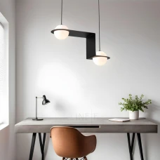 Line.F 921 E27 чорний 3941_7304. Люстра сучасна