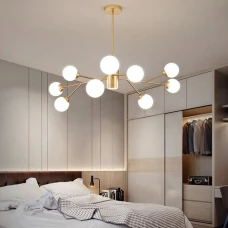 Line.F AOC 20 G9 латунний 2636_5726. Люстра сучасна