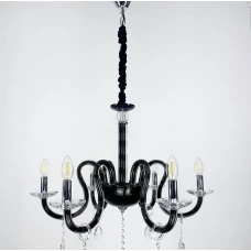 Line.F E14 чорний 1292_2013. Люстра свічка