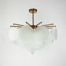 Line.F AT 11 E14 мідний 477_2258. Люстра кришталева