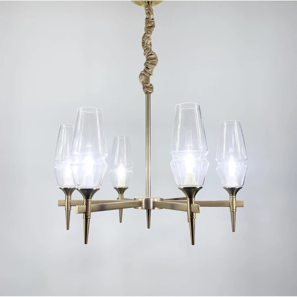 Люстра класична Line.F E14 бронзовий 1071_1629 - Фото 8