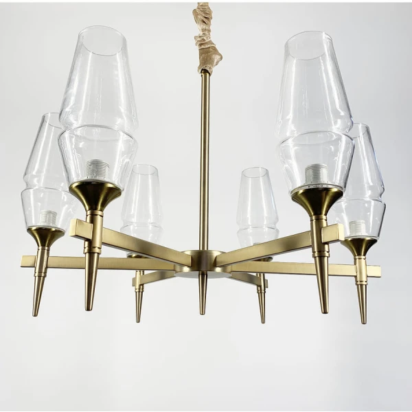 Люстра класична Line.F E14 бронзовий 1071_1629 - Фото 7