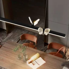 Line.F C 18 BK 15Вт 4000K чорний 3560_6879. Люстра видовжена