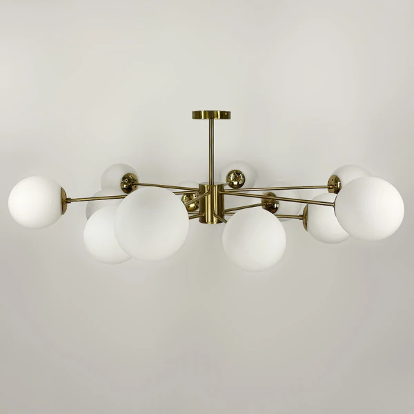 Сучасна люстра Line.F CD 111 BK E27 латунний 3456_6766 - Фото 6