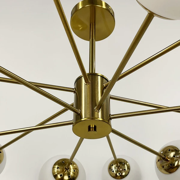 Сучасна люстра Line.F CD 111 BK E27 латунний 3456_6766 - Фото 4