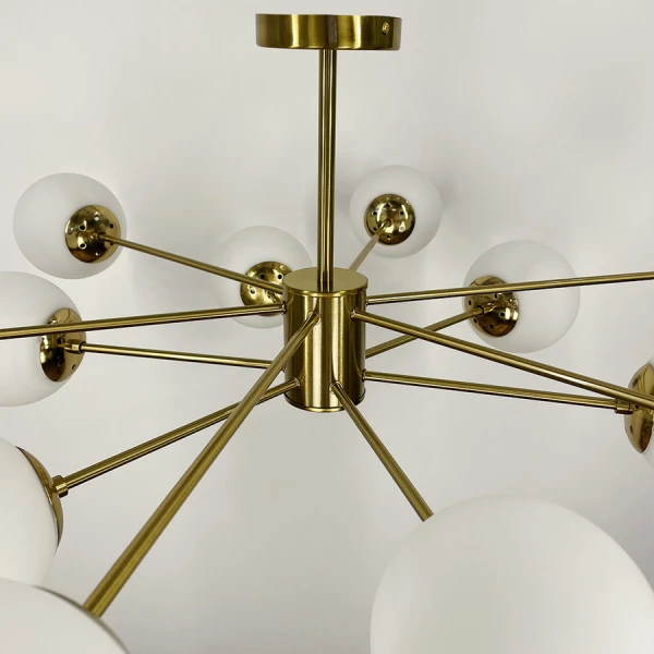 Сучасна люстра Line.F CD 111 BK E27 латунний 3456_6766 - Фото 2