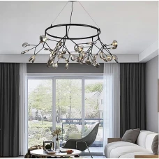 Line.F H 686 BK G4; 4000K чорний 798_1179. Люстра сучасна