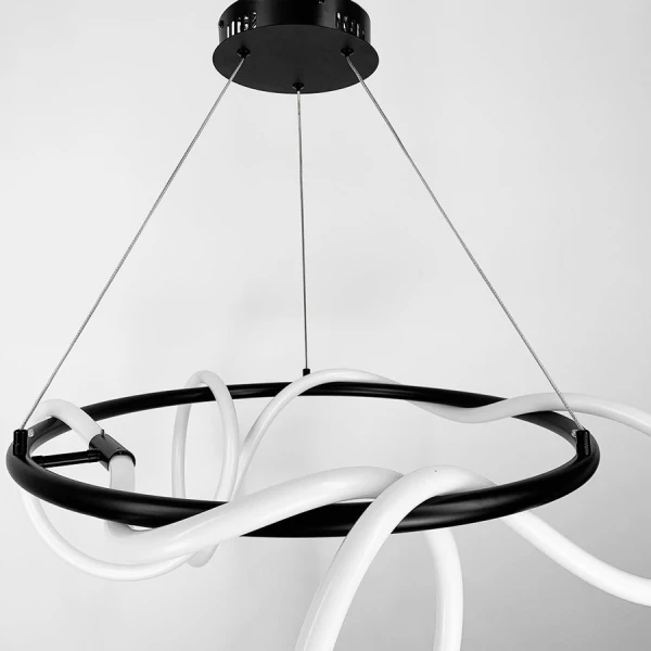 Світлодіодна люстра Line.F JU 22 BK 82Вт 4000K чорний 3226_6489 - Фото 4