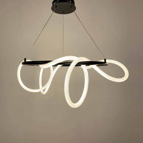 Світлодіодна люстра Line.F JU 22 BK 82Вт 4000K чорний 3226_6489 - Фото 3