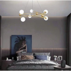 Line.F G9 латунний 982_1472. Люстра підвісна