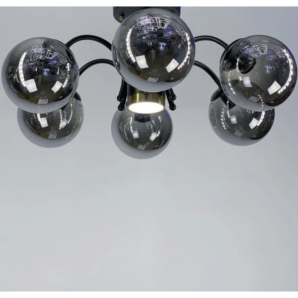 Люстра класична Line.F K 19 E27 чорний 772_1108 - Фото 2