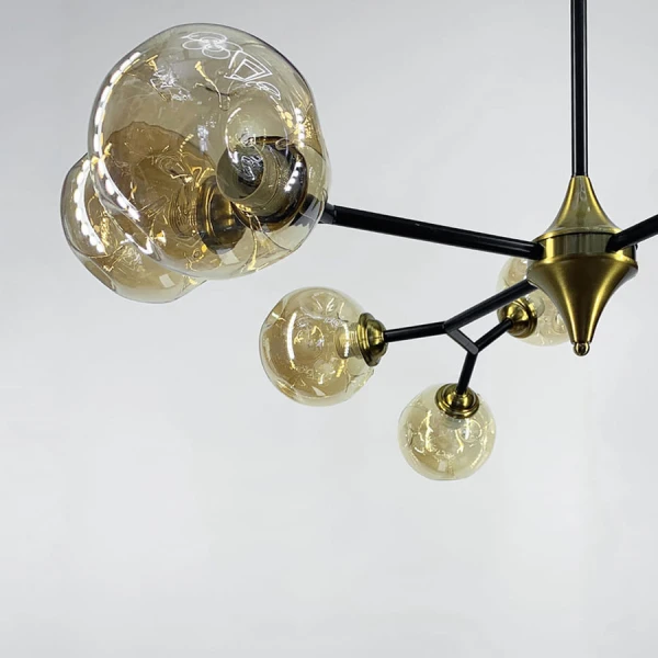 Сучасна люстра Line.F MD 8023 E27 чорний 3973_7337 - Фото 2