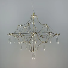 Line.F MJ 158 16Вт 4000K золотий 3779_7130. Люстра сучасна