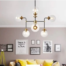 Line.F E27 чорний 2493_5165. Люстра сучасна