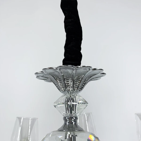 Люстра класична Line.F E14 сірий (хром) 3102_6327 - Фото 7