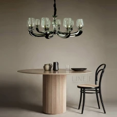 Line.F E14 сірий (хром) 3102_6327. Класична люстра