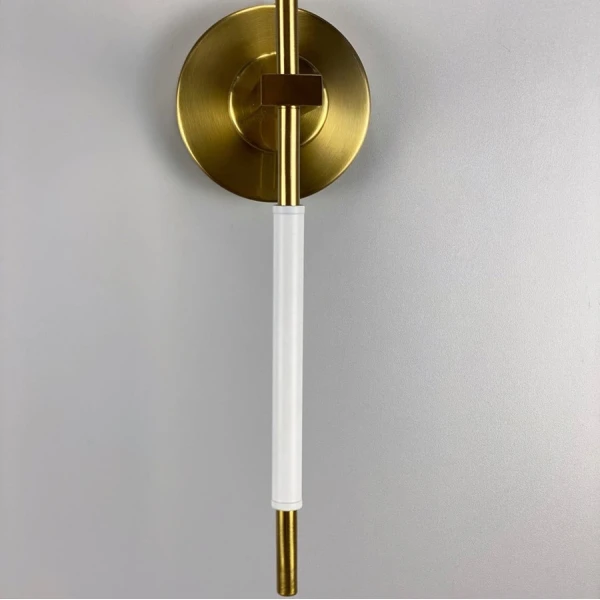 Настінний світильник (бра) Line.F E27 латунний 469_679 - Фото 6