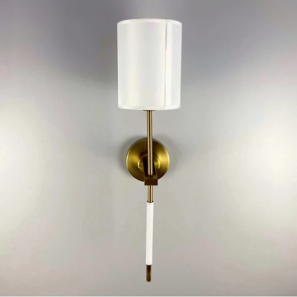 Настінний світильник (бра) Line.F E27 латунний 469_679 - Фото 1