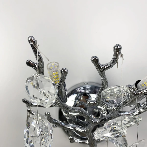 Настінний світильник (бра) Line.F 33007 CH G9 сірий (хром) 3236_6512 - Фото 3