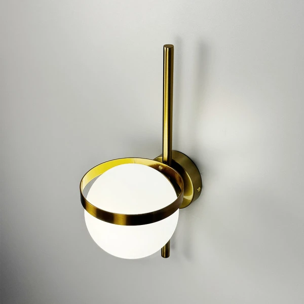 Настінний світильник (бра) Line.F WB 22/1 E27 латунний 3423_6730 - Фото 3