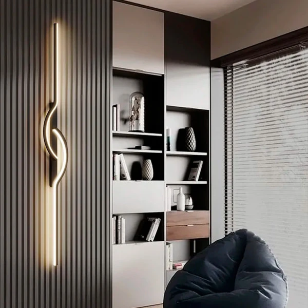 Бра лінійне Line.F 9Вт 4000K чорний 2429_4135 - Фото 3