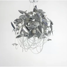 Line.F Y 05 G9 сірий (хром) 1284_2000. Люстра сучасна