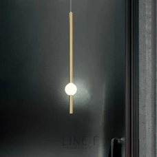 Line.F YG 517 AB 7Вт 3000–4500–6000K латунний 4018_7384. Світильник підвісний