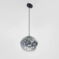 Line.F 0619/1 E27 сірий (хром) 990_7186. Світильник підвісний