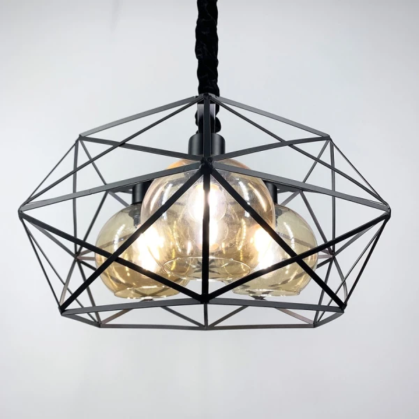 Підвісна люстра Line.F 11870 E27 чорний 1767_2662 - Фото 7