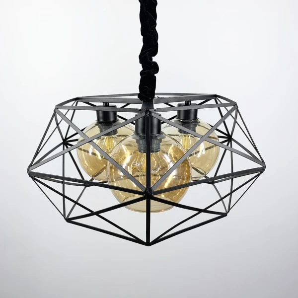 Підвісна люстра Line.F 11870 E27 чорний 1767_2662 - Фото 5