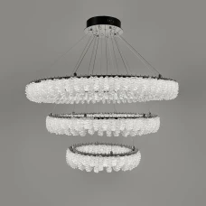 Line.F 33038 180Вт 3000–4500–6000K сірий (хром) 4070_7437. Люстра кришталева