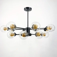 Line.F G9 чорний 1912_2919. Люстра сучасна