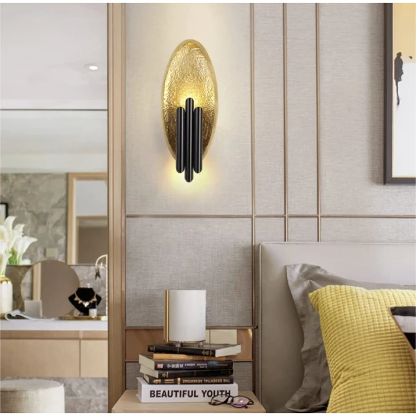 Настінний світильник (бра) Line.F G9 золотий 510_749 - Фото 7