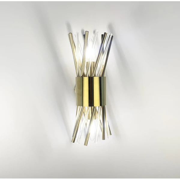 Настінний світильник (бра) Line.F E14 латунний 542_783 - Фото 5