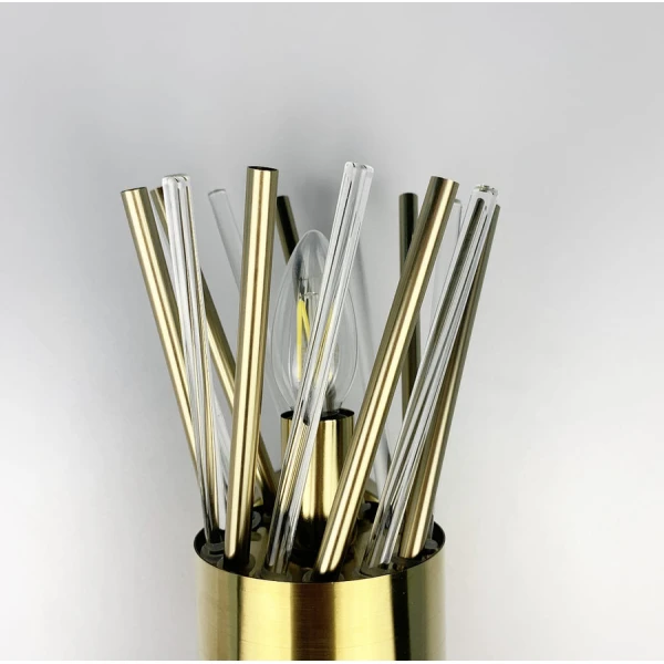 Настінний світильник (бра) Line.F E14 латунний 542_783 - Фото 4