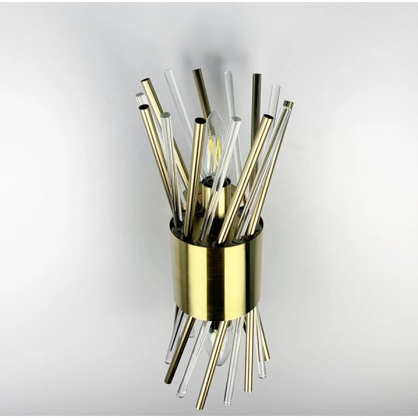 Настінний світильник (бра) Line.F E14 латунний 542_783 - Фото 3