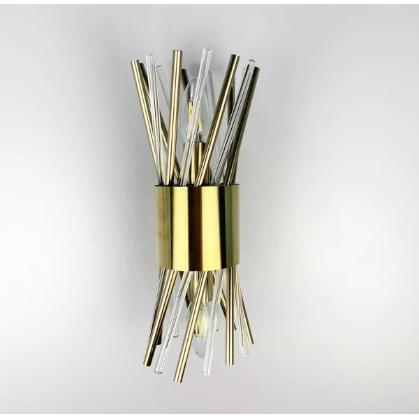 Настінний світильник (бра) Line.F E14 латунний 542_783 - Фото 1