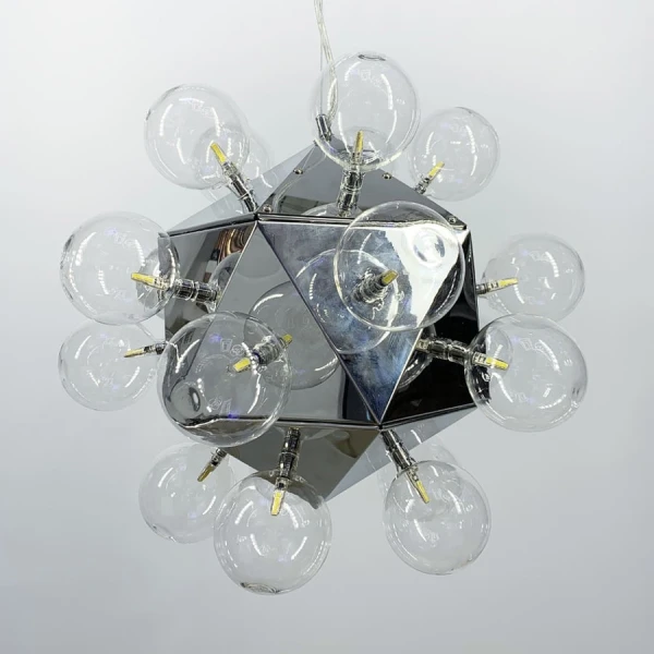 Підвісна люстра Line.F G4 сірий (хром) 1173_1840 - Фото 7