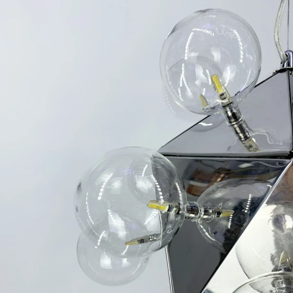 Підвісна люстра Line.F G4 сірий (хром) 1173_1840 - Фото 4