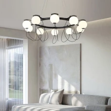 Line.F D 8345 30Вт чорний 2034_3144. Люстра підвісна