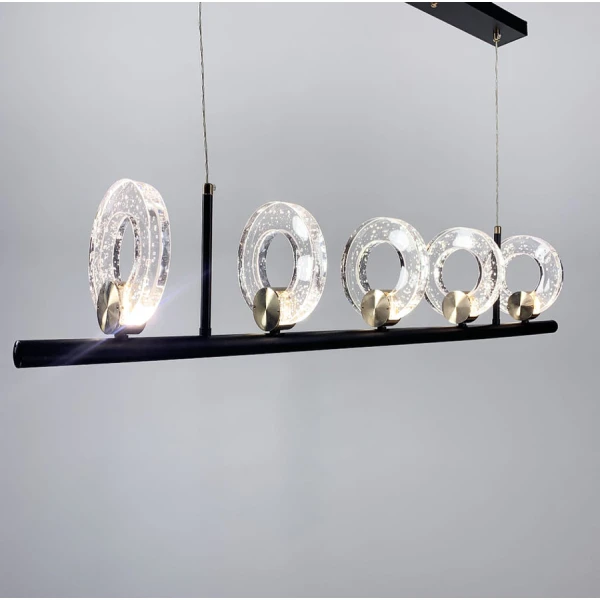 Видовжена люстра Line.F G 068 40Вт 3000–4500–6000K чорний 457_661 - Фото 11