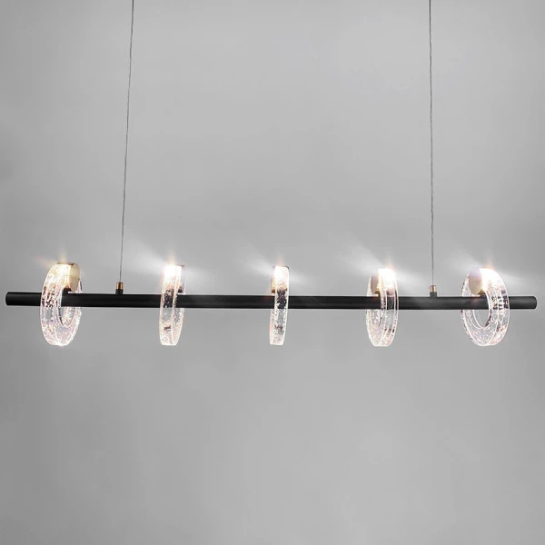 Видовжена люстра Line.F G 068 40Вт 3000–4500–6000K чорний 457_661 - Фото 2