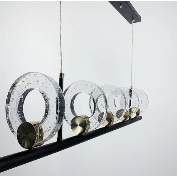 Видовжена люстра Line.F G 068 40Вт 3000–4500–6000K чорний 457_661 - Фото 7