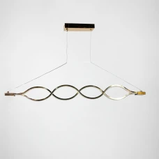 Line.F H 33L CR 53Вт 3000–4500–6000K золотий 2731_5851. Люстра видовжена