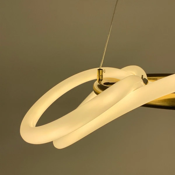 Світлодіодна люстра Line.F JU 22 AB 62Вт 4000K латунний 3224_6484 - Фото 6