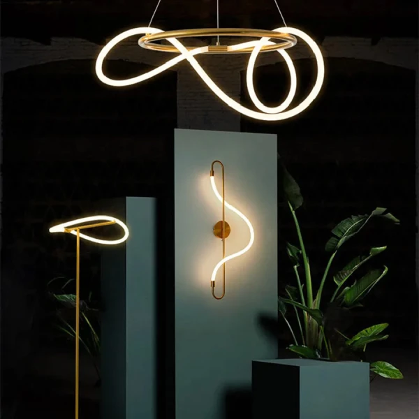 Світлодіодна люстра Line.F JU 22 AB 62Вт 4000K латунний 3224_6484 - Фото 5